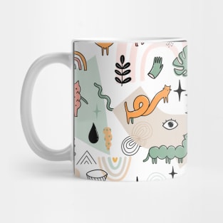 Funny doodle cats Mug